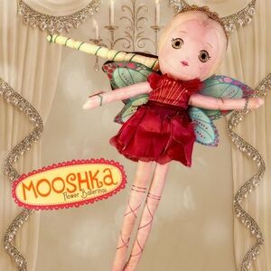 Mooshka Flower Ballerina Doll with Red Dress